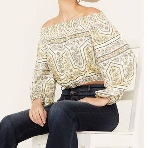 Wrangler Retro Off the Shoulder Blouse